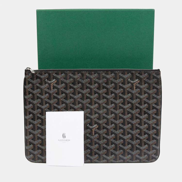 Pre Owned Goyard Senat MM Black Clutch