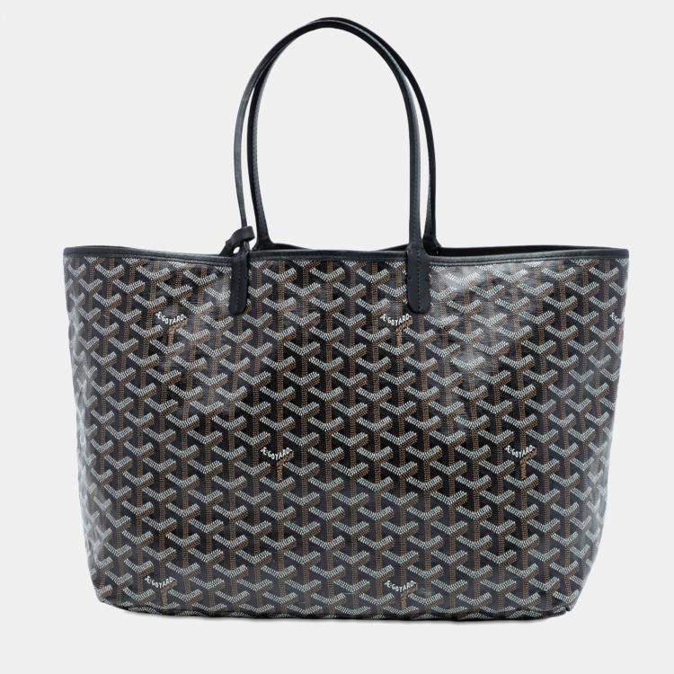 Pre Owned Goyard Black Goyardine Saint Louis PM