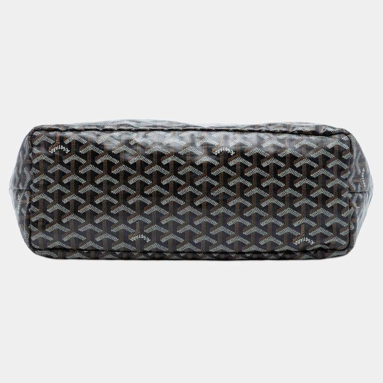Pre Owned Goyard Black Goyardine Saint Louis PM