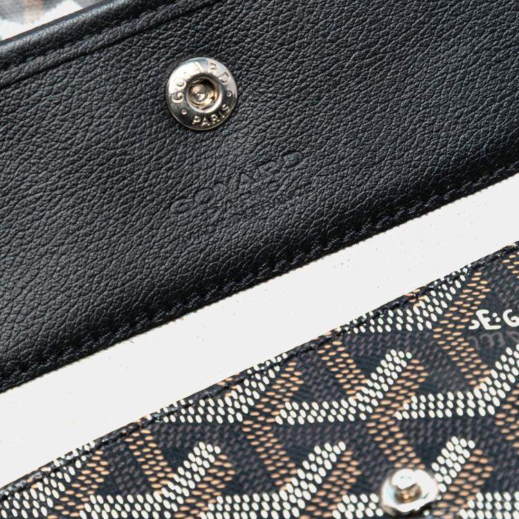 Pre Owned Goyard Black Goyardine Saint Louis PM