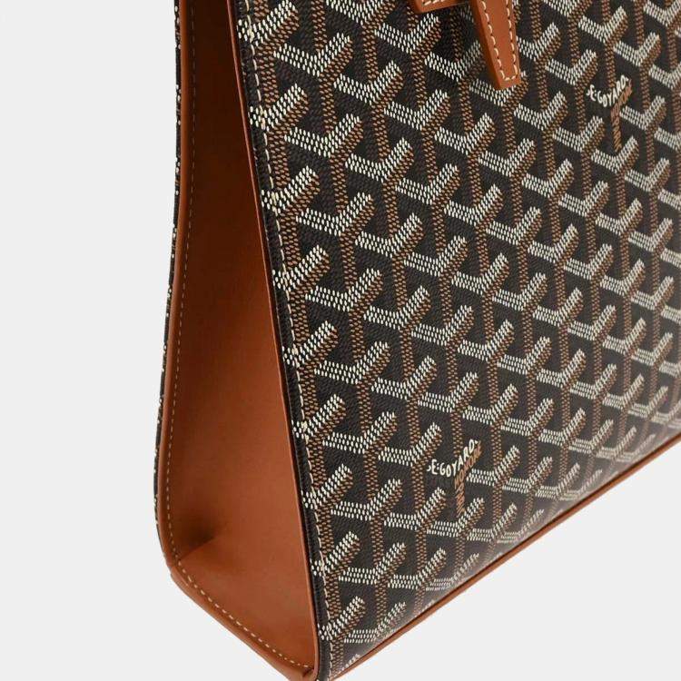 Pre Owned Goyard Brown Comor PM Tote Bag