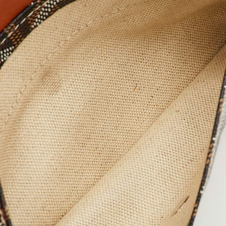 Pre Owned Goyard St.Louis PM Goyardine Brown Coated Canvas and Leather Tote