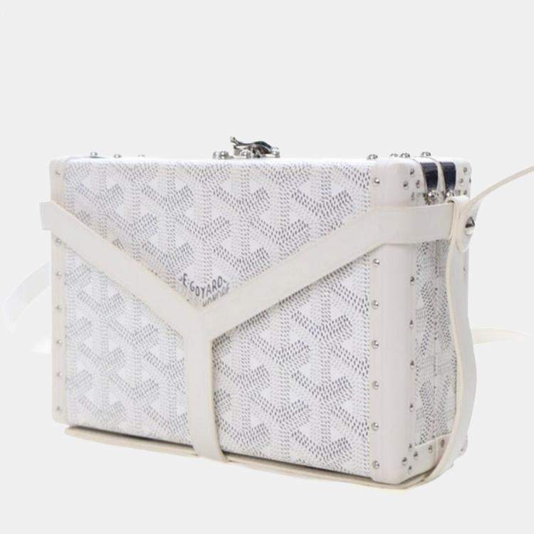 مملوكة مسبقًا Goyard Mini Goyardine Minaudiere Trunk Bag