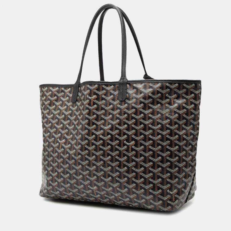 Pre Owned Goyard Black Goyardine Saint Louis PM