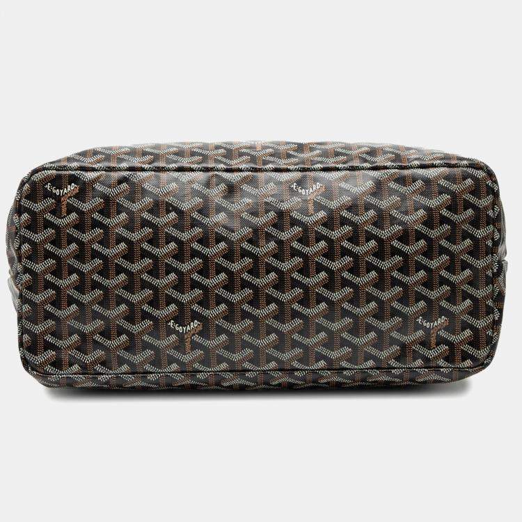 Pre Owned Goyard Black Goyardine Saint Louis PM