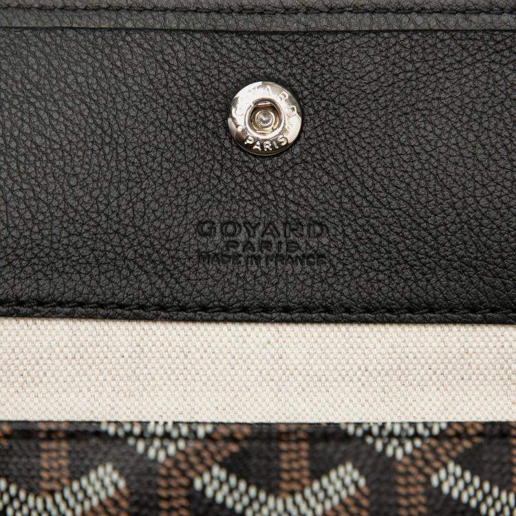 Pre Owned Goyard Black Goyardine Saint Louis PM