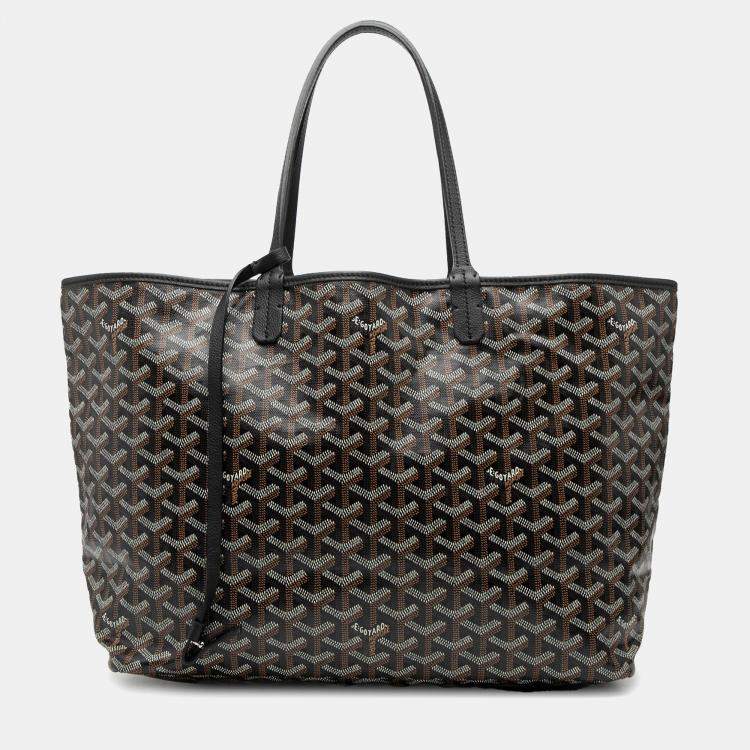 Pre Owned Goyard Black Goyardine Saint Louis PM