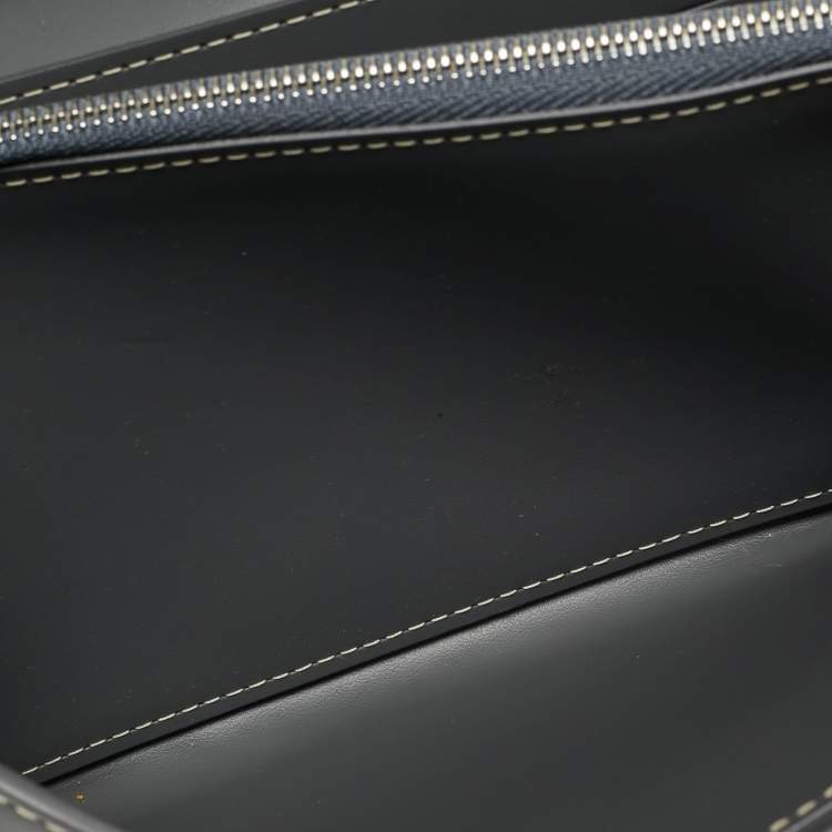 Pre Owned Goyard Varenne Grey Goyardine Coated Canvas and Leather Wallet On Strap