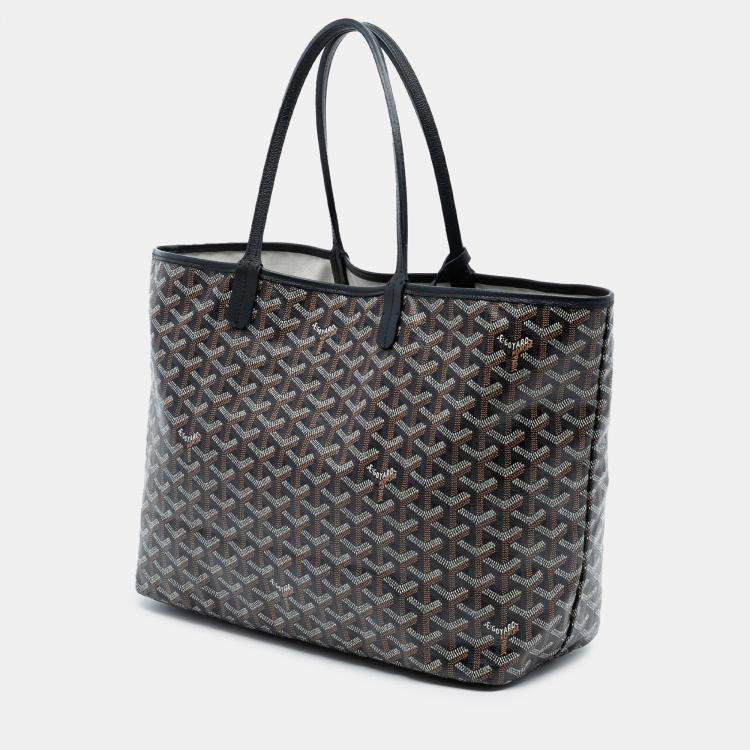 مملوكة مسبقًا Goyard Black Goyardine Saint Louis PM