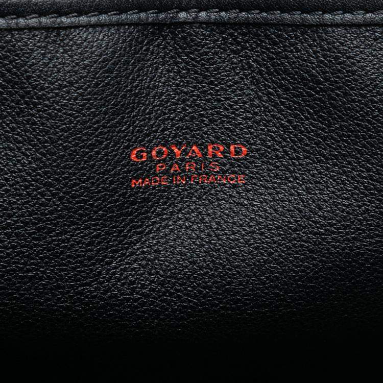 Pre Owned Goyard Black Goyardine Reversible Anjou PM