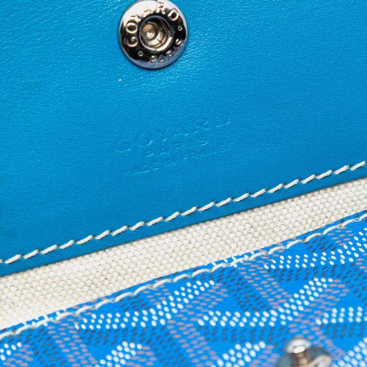 Pre Owned Goyard Blue Goyardine Saint Louis GM