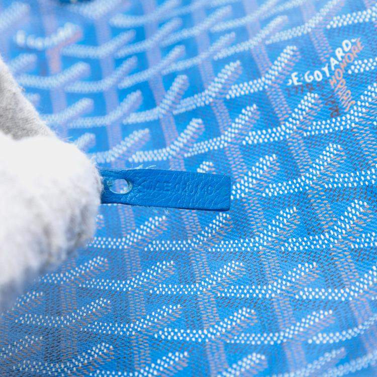 مملوكة مسبقًا Goyard Blue Goyardine Saint Louis GM