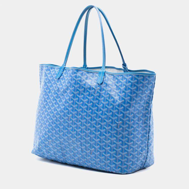 مملوكة مسبقًا Goyard Blue Goyardine Saint Louis GM