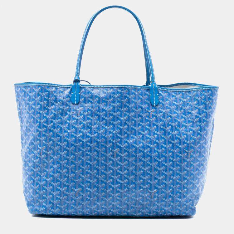 مملوكة مسبقًا Goyard Blue Goyardine Saint Louis GM