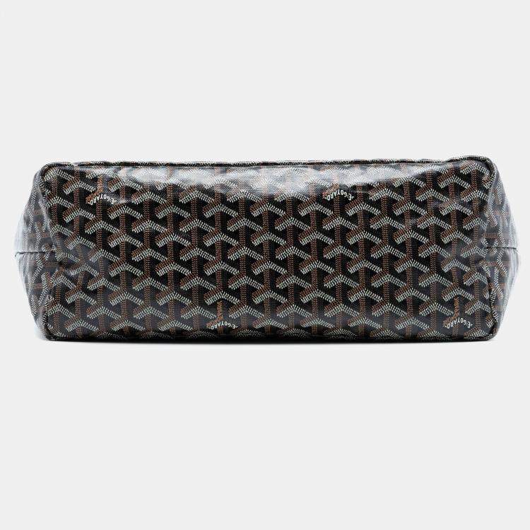 Pre Owned Goyard Black Goyardine Saint Louis PM