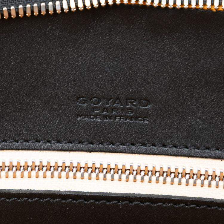 Pre Owned Goyard Goyard Black Goyardine Ambassade MM