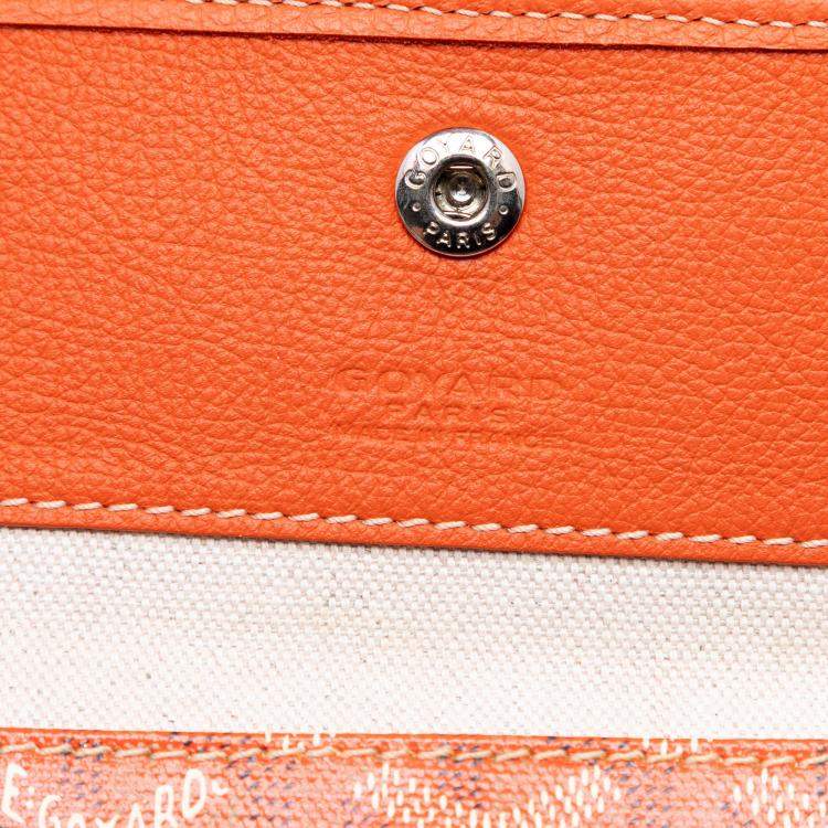 Pre Owned Goyard Goyard Orange Goyardine Saint Louis PM