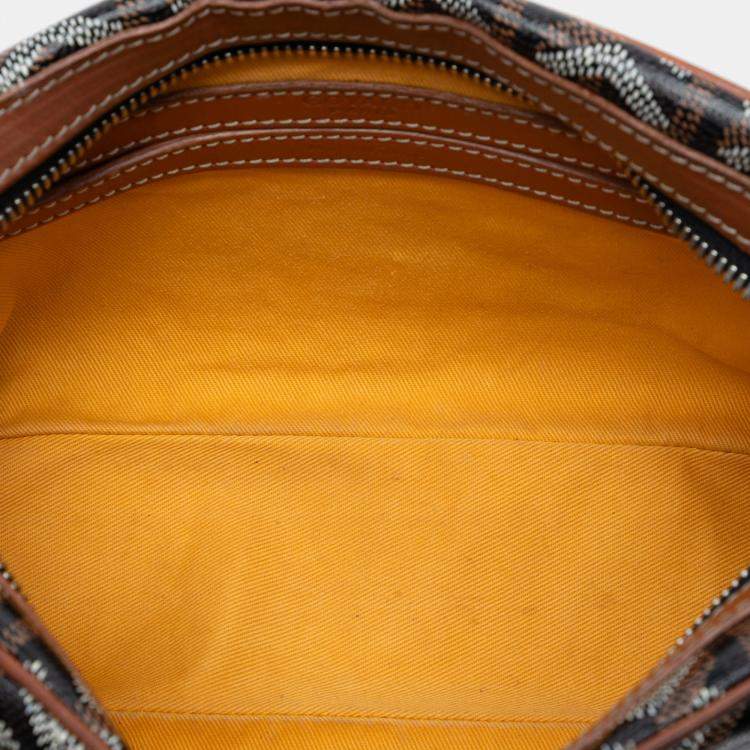 Pre Owned Goyard Black Goyardine Sac Cap Vert