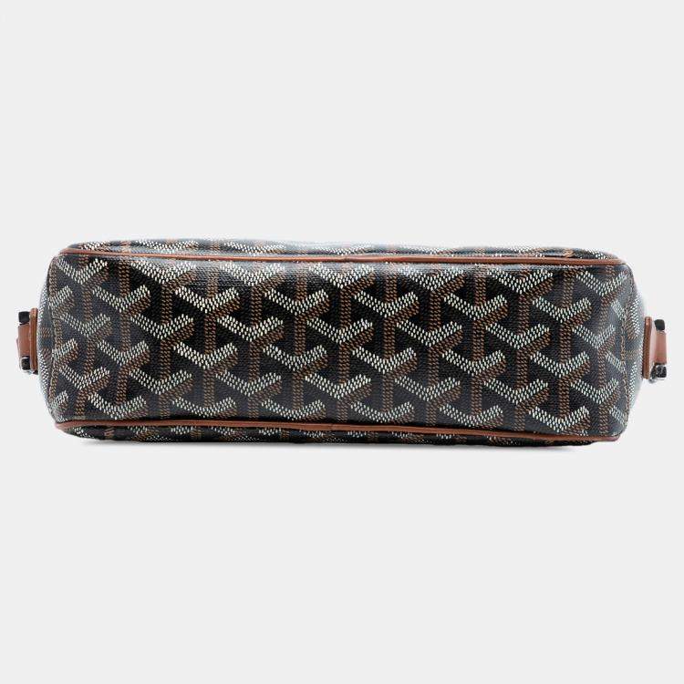 Pre Owned Goyard Black Goyardine Sac Cap Vert