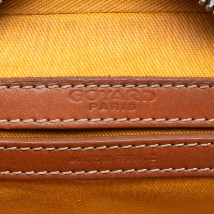 Pre Owned Goyard Black Goyardine Sac Cap Vert