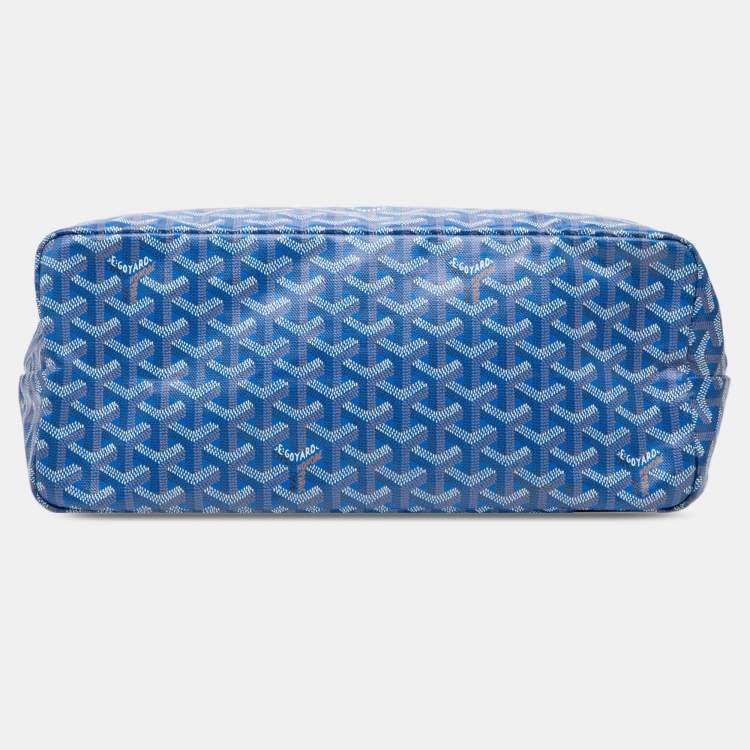 Pre Owned Goyard Blue Goyardine Saint Louis PM