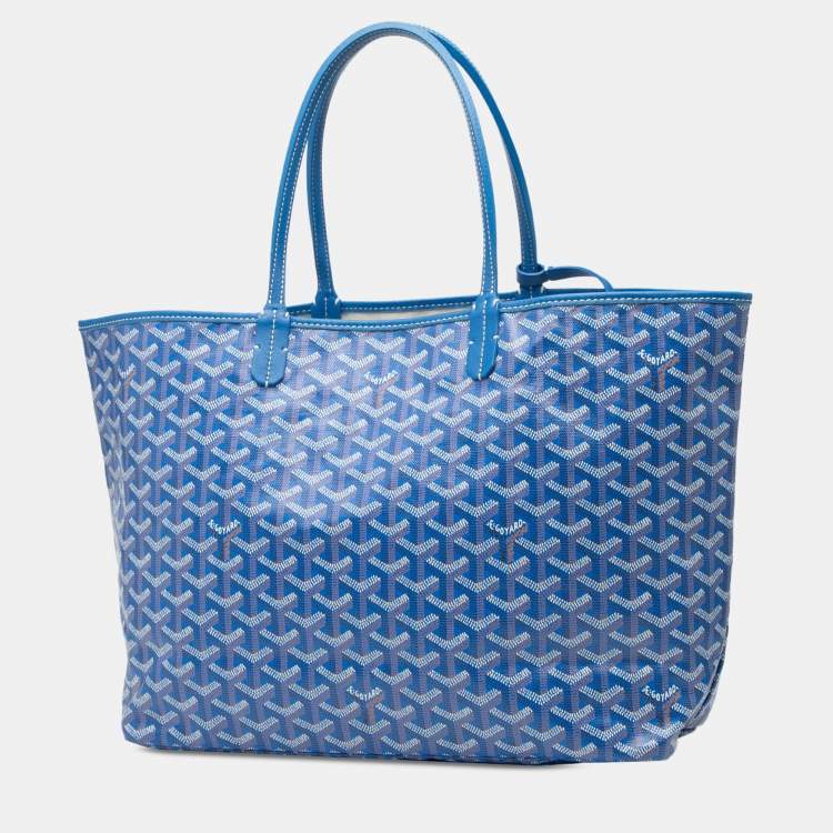 Pre Owned Goyard Blue Goyardine Saint Louis PM