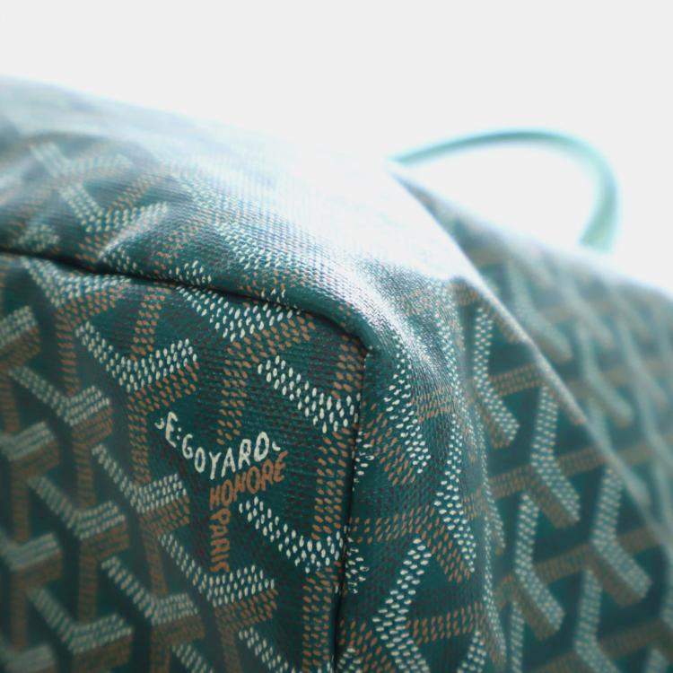 Pre Owned Goyard Green Goyardine Saint Louis GM