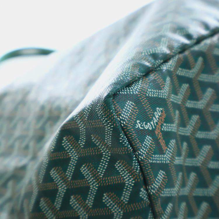 Pre Owned Goyard Green Goyardine Saint Louis GM