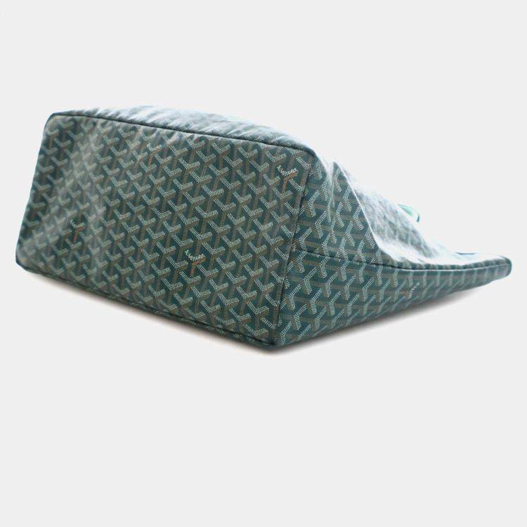 Pre Owned Goyard Green Goyardine Saint Louis GM
