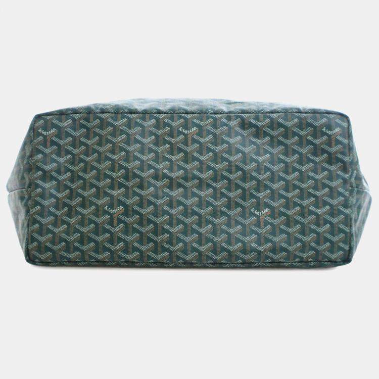Pre Owned Goyard Green Goyardine Saint Louis GM