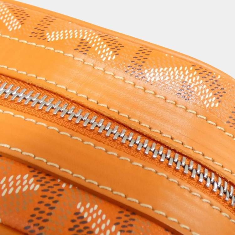 Pre Owned Goyard Ama Capvert Orange Coated Canvas Shoulder Bag