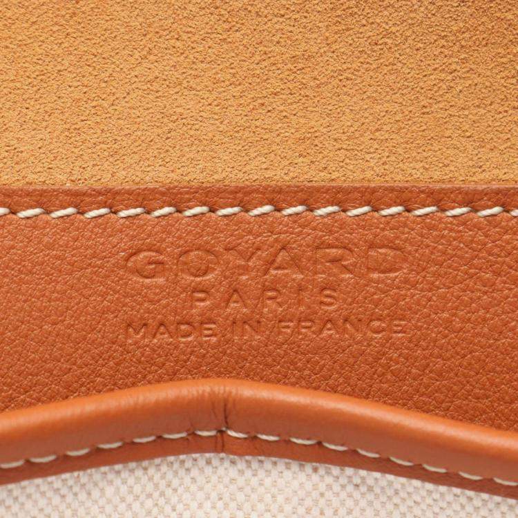 Pre Owned Goyard Crucier Messenger Bag Shoulder Coated Canvas And Leather Black Brown Multicolor