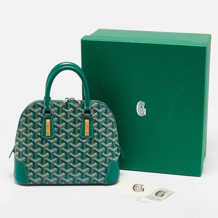 مملوكة مسبقًا حقيبة ساتشيل جويرد فيندوم ميني قماش مغلف جويردين أخضر وجلد