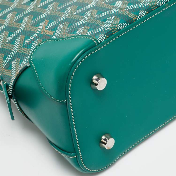 مملوكة مسبقًا حقيبة ساتشيل جويرد فيندوم ميني قماش مغلف جويردين أخضر وجلد