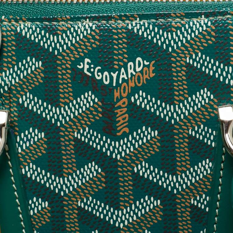 مملوكة مسبقًا حقيبة ساتشيل جويرد فيندوم ميني قماش مغلف جويردين أخضر وجلد