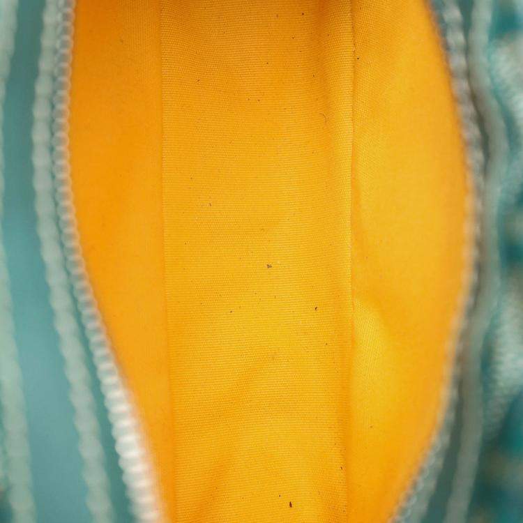 Pre Owned Goyard Green Goyardine Coated Canvas Sac Cap-Vert Crossbody Bag