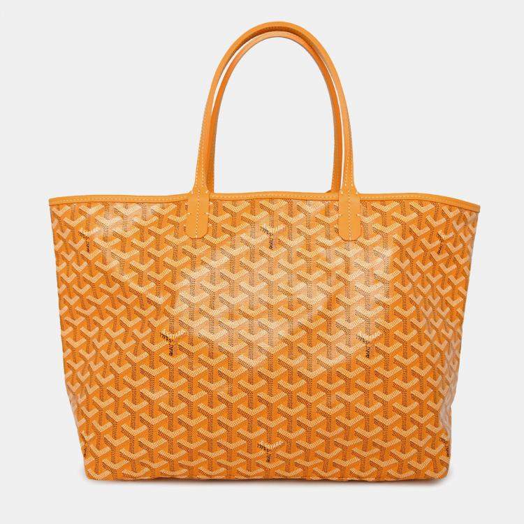 مملوكة مسبقًا Goyard Yellow Canvas St. Louis PM Tote With Pouch