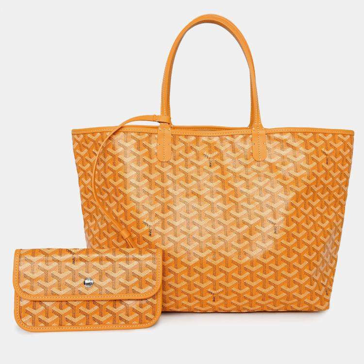 مملوكة مسبقًا Goyard Yellow Canvas St. Louis PM Tote With Pouch