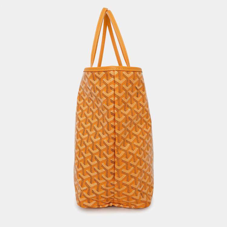 مملوكة مسبقًا Goyard Yellow Canvas St. Louis PM Tote With Pouch