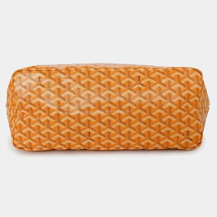 مملوكة مسبقًا Goyard Yellow Canvas St. Louis PM Tote With Pouch