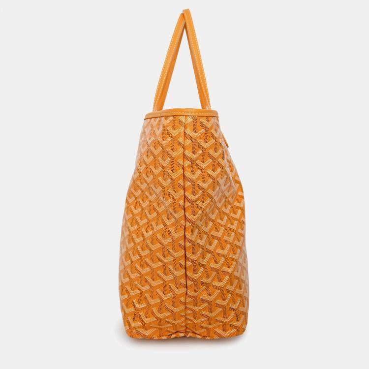 مملوكة مسبقًا Goyard Yellow Canvas St. Louis PM Tote With Pouch