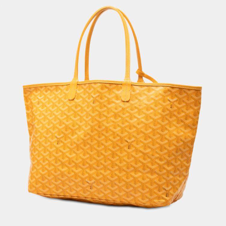 Pre Owned Goyard Yellow Goyardine Artois PM