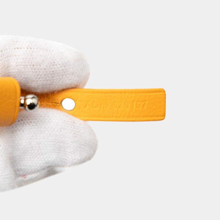 Pre Owned Goyard Yellow Goyardine Artois PM