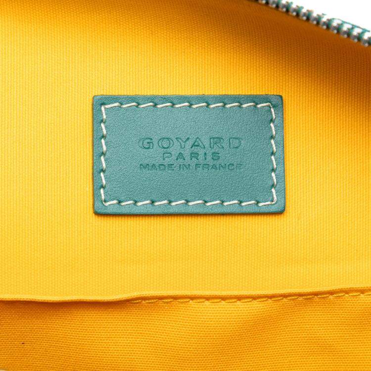 Pre Owned Goyard Green Goyardine Bowling Toiletry 25