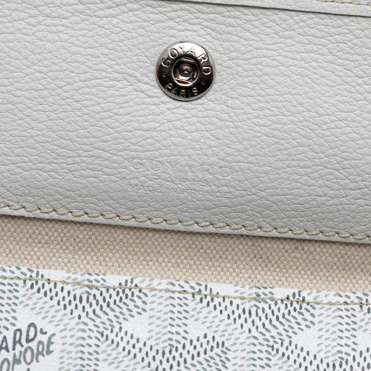 Pre Owned Goyard White Goyardine Saint Louis PM