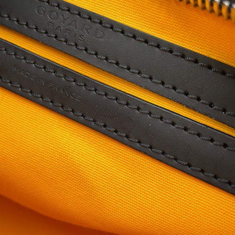 Pre Owned Goyard Cupvert Black Pvc Leather Size Pm