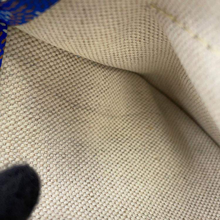 مملوكة مسبقًا Goyard Saint Louis Blue Canvas Leather PM Handbag