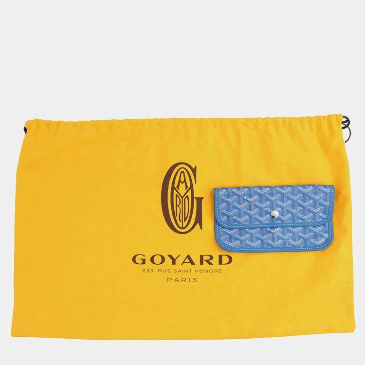 مملوكة مسبقًا Goyard Saint Louis Blue Canvas Leather PM Handbag