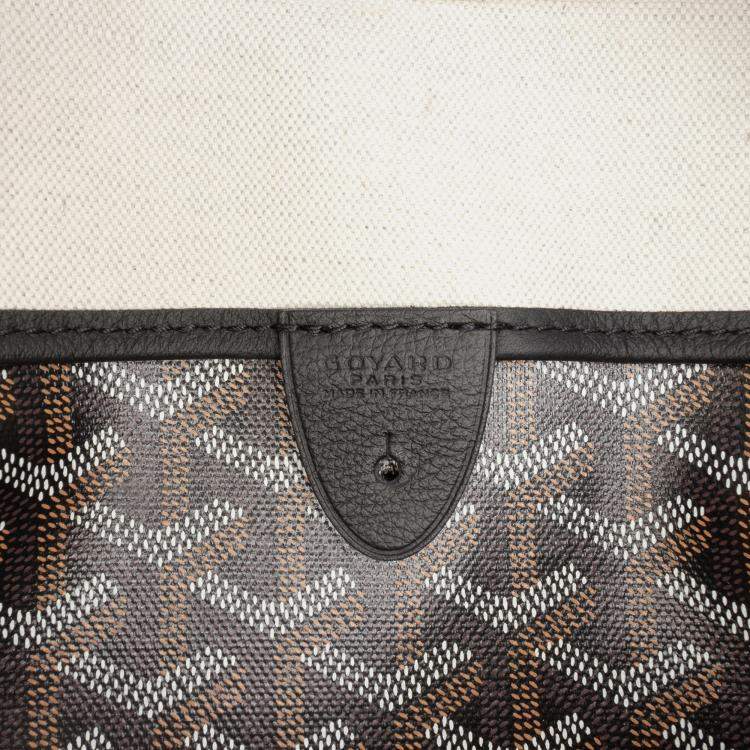 Pre Owned Goyard Black Goyardine Artois PM