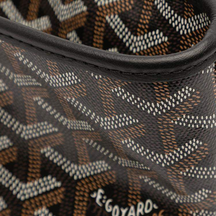 Pre Owned Goyard Black Goyardine Artois PM